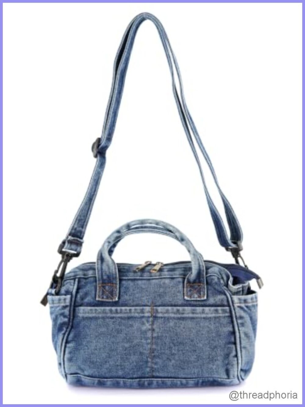 Denim Purse Jean Tote Bag Crossbody Shoulder Handbag Zipper